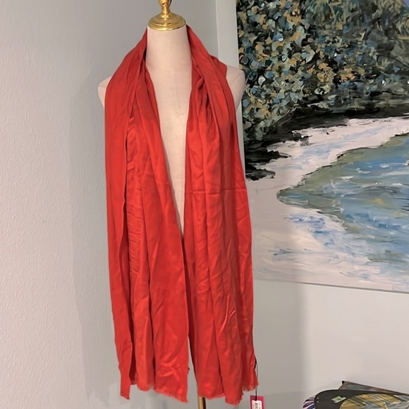 NWT, Vince Camuto Soft, Shimmering Rooibis Tea Lux, Fall, Scarf/Wrap, 24” x 80” - Picture 6 of 7